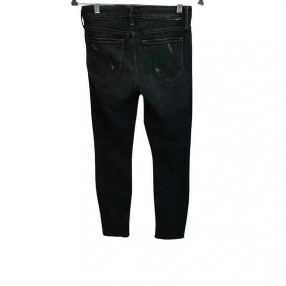 Mother the Looker Ankle Fray Dark Wash Antique Size 26 - Picture 8 of 9